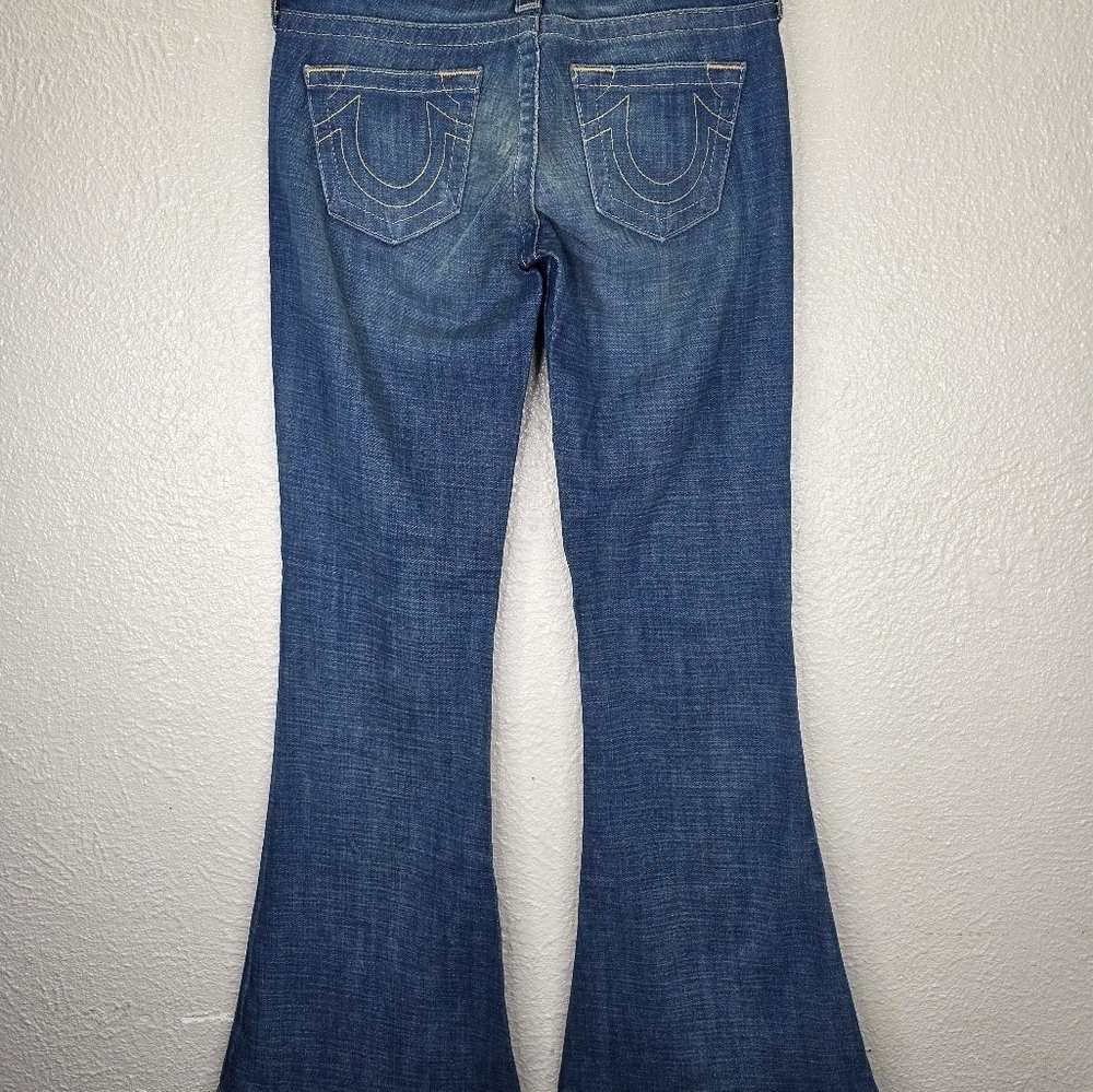True Religion 2000s Y2k Flared Bell Bottom Women's Denim Jeans Size 28 30427 - Picture 6 of 16